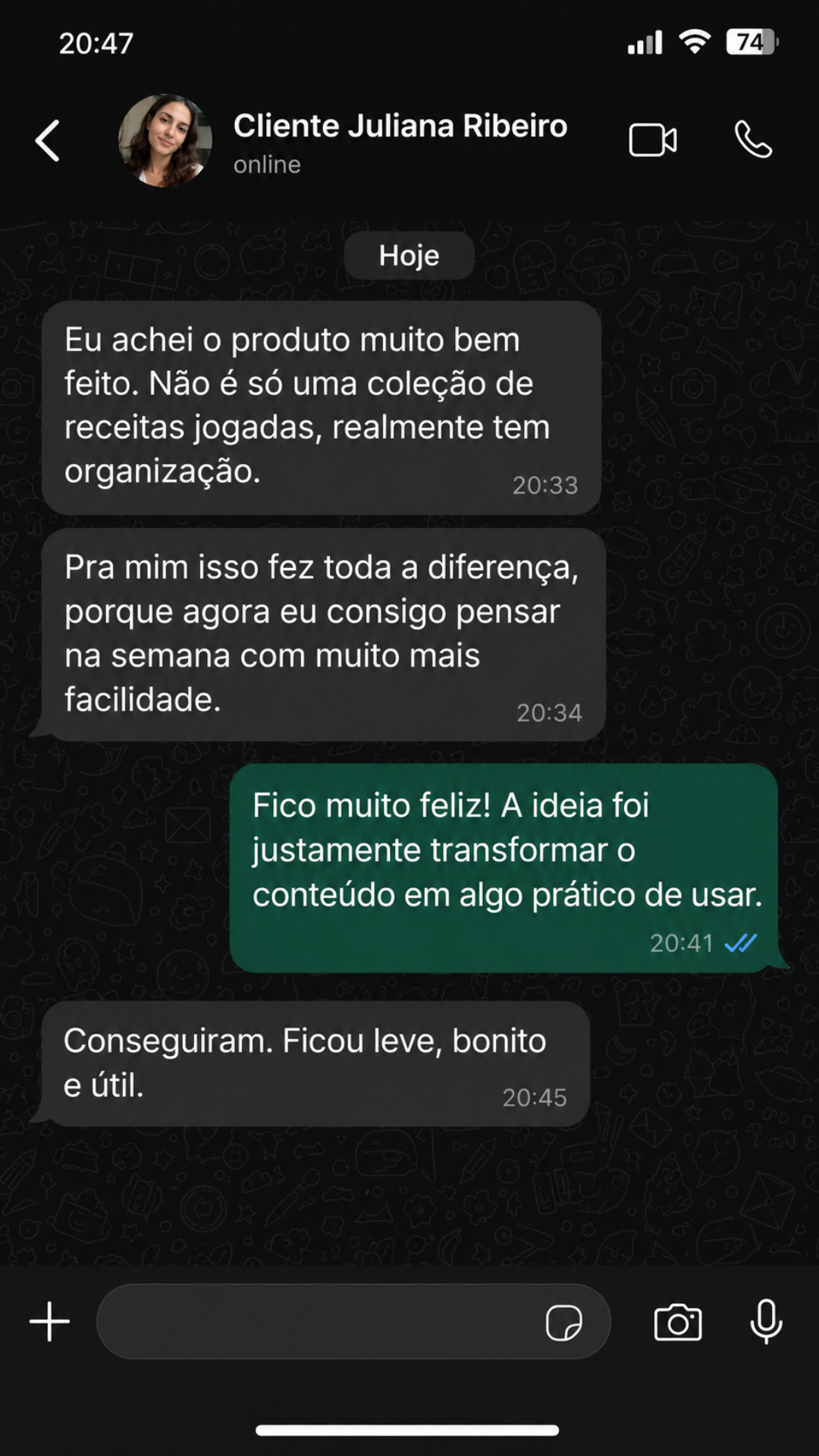 Depoimento de cliente 09